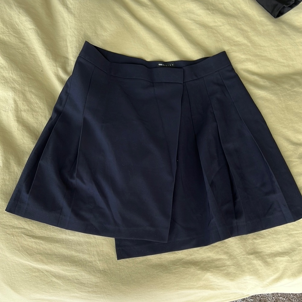 ASOS dark blue mini skirt